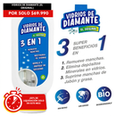 Vidrios de Diamante®  (EL ORIGINAL) Desmanchador 7 en 1 🎁REGALO ESPONJA Y TOALLA ANTIADEHERENTE🎁