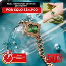 RELOJ DE ESMERALDA DE ORIGEN COLOMBIANO [REGALO ARETES DE ESMERALDA 50% OFF]
