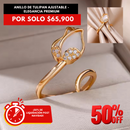 ANILLO DE TULIPAN AJUSTABLE - ELEGANCIA PREMIUM 50%off