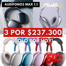 DIADEMAS ULTRA MAX CON ALMOHADILLAS MAGNÉTICAS (1.1  ALTA CALIDAD)