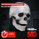 Mascara super realista para Halloween con 50% OFF