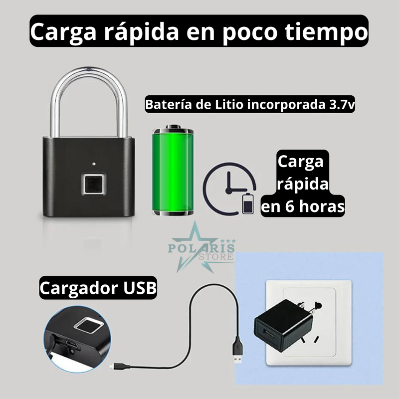 LOK TOUCH - Candado inteligente (SEGURIDAD AL TOQUE)