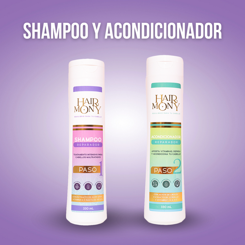 KIT RENOVACIÓN Y CUIDADO CAPILAR - HAIRMONY COMBO 50% OFF